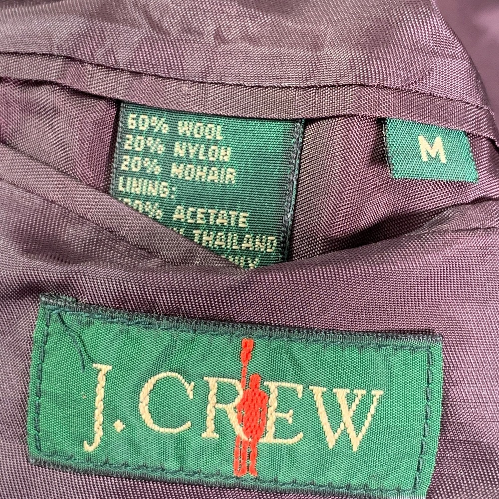 Vintage J Crew Oarsman Blazer Men Medium Wool 90's Y2K Sport Coat Jacket Suit - Picture 7 of 15